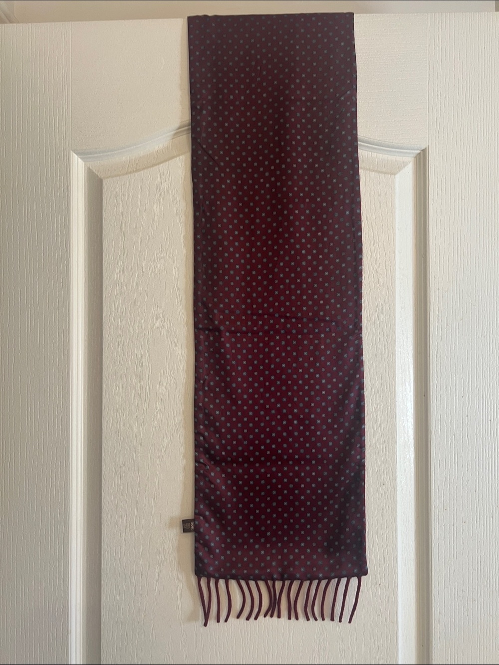 Vintage EATON'S Reversible Dress Scarf | 100% Silk & 100% Wool